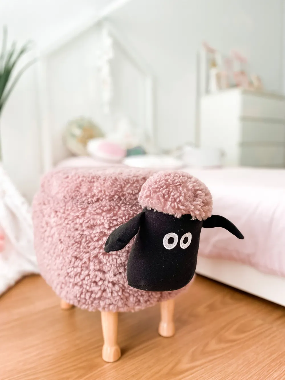 Best Beliani Elainjakkara Kangas Säilytystila Vaaleanpunainen 55 X 35 Cm Sheep