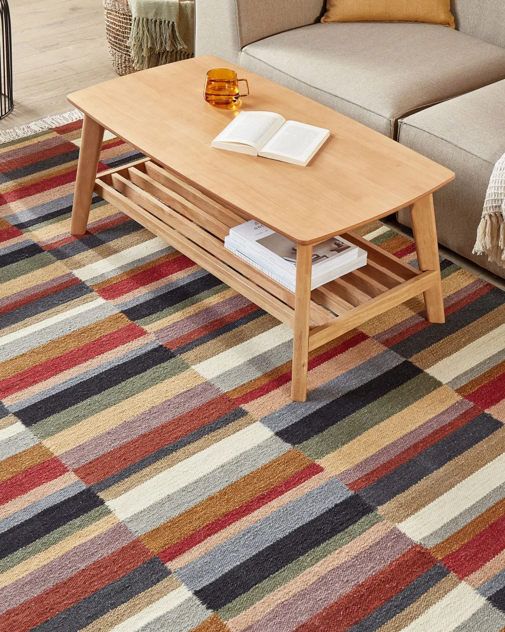 Sale Beliani Kelim-Matto Villa Monivarinen 160 X 230 Cm Musaler