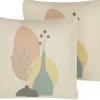 Best Beliani Koristetyyny Monivarinen 45 X 45 Cm 2 Kpl Cardoon