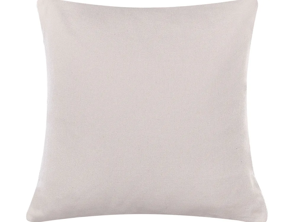 Best Beliani Koristetyynysetti 2 Kpl Pupukuviolla Ruskeanharmaa 45 X 45 Cm Buxus