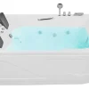 Online Beliani Kulmaporeamme Oikeak. Led-Valot Valkoinen 170 X 119 Cm Bayamo