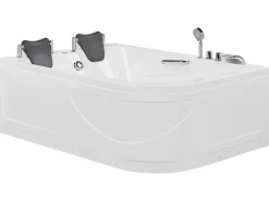 Online Beliani Kulmaporeamme Oikeak. Led-Valot Valkoinen 170 X 119 Cm Bayamo