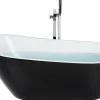 Discount Beliani Kylpyamme Vapaasti Seisova Musta 170 X 78 Cm Solarte