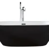 Hot Beliani Kylpyamme Vapaasti Seisova Musta 150 X 75 Cm Nevis