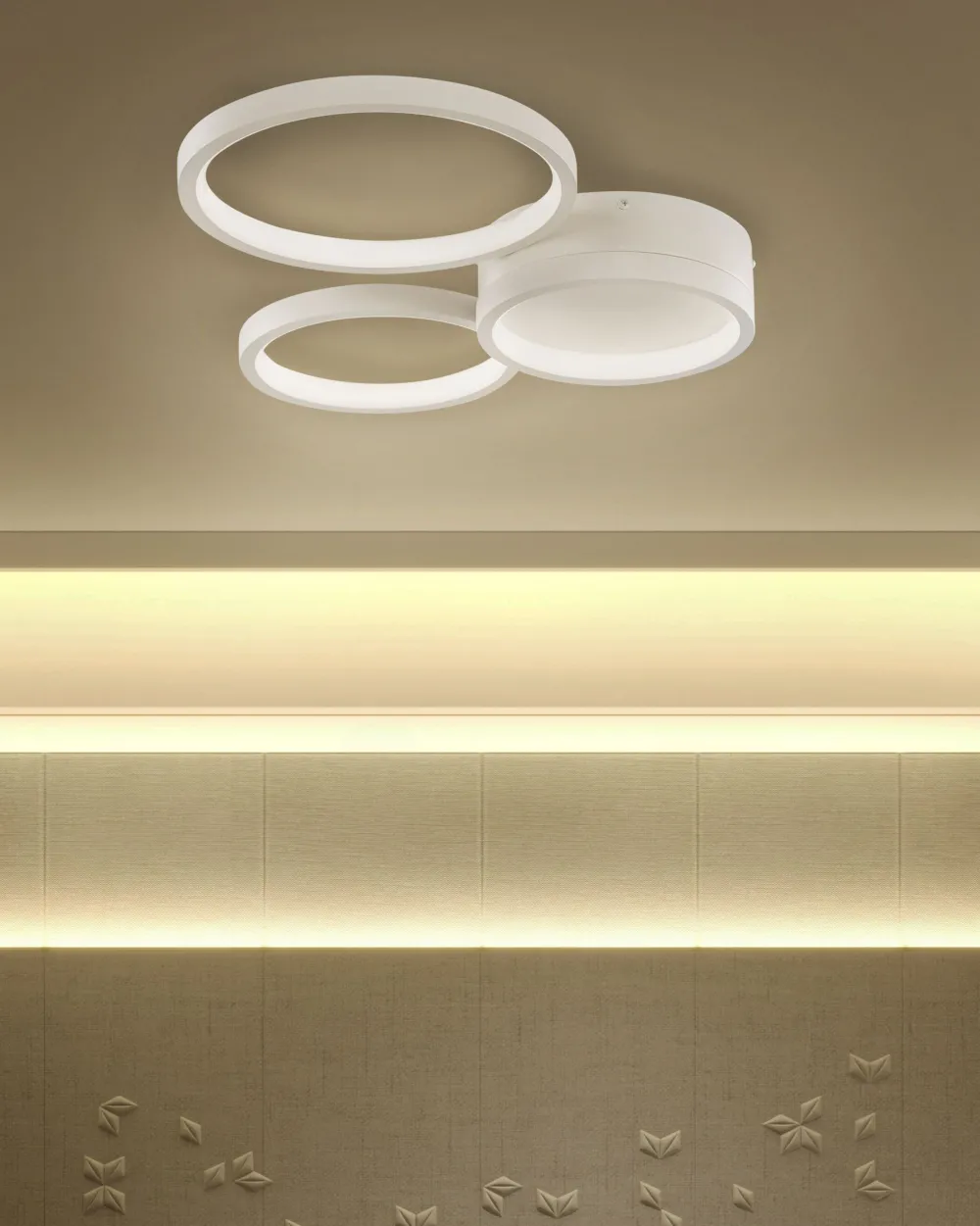 Cheap Beliani Led-Kattovalaisin Valkoinen Agnat