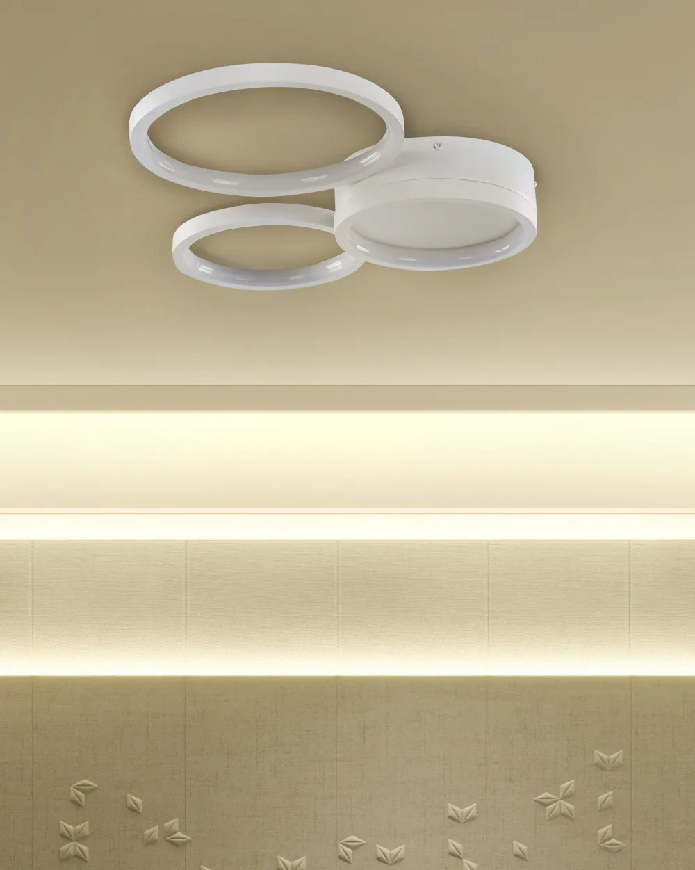 Cheap Beliani Led-Kattovalaisin Valkoinen Agnat