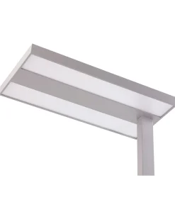 Cheap Beliani Led-Lattiavalaisin Alumiini Hopea Taurus