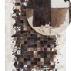 Store Beliani Matto Lehmannahka Ruskea/Beige 160 X 230 Cm Okculu
