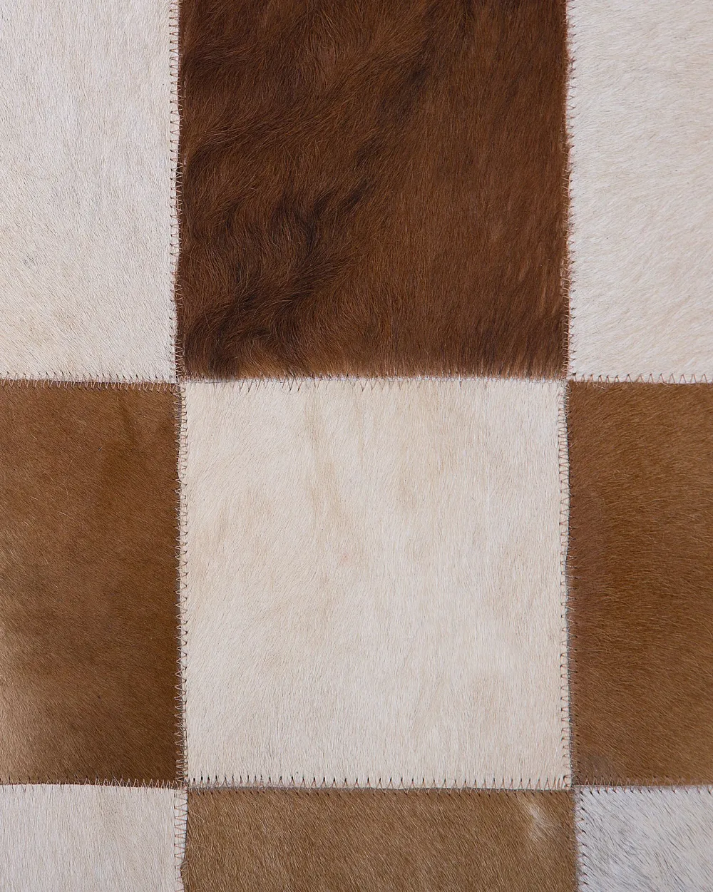 Sale Beliani Matto Lehmannahka Ruskea/Beige 160 X 230 Cm Solmaz