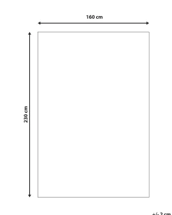 Best Beliani Matto Puuvilla Beige/Punainen 160 X 230 Cm Bolat