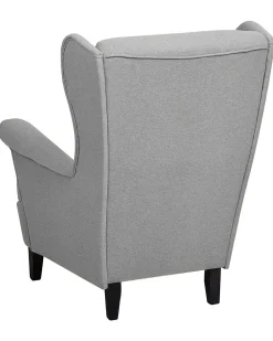 Best Sale Beliani Nojatuoli Harmaa Abson