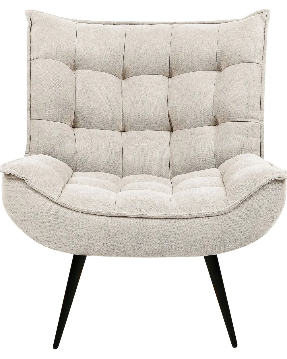 Cheap Beliani Nojatuoli Kangas Vaalea Beige Alvesta