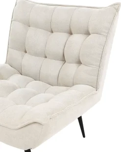 Cheap Beliani Nojatuoli Kangas Vaalea Beige Alvesta