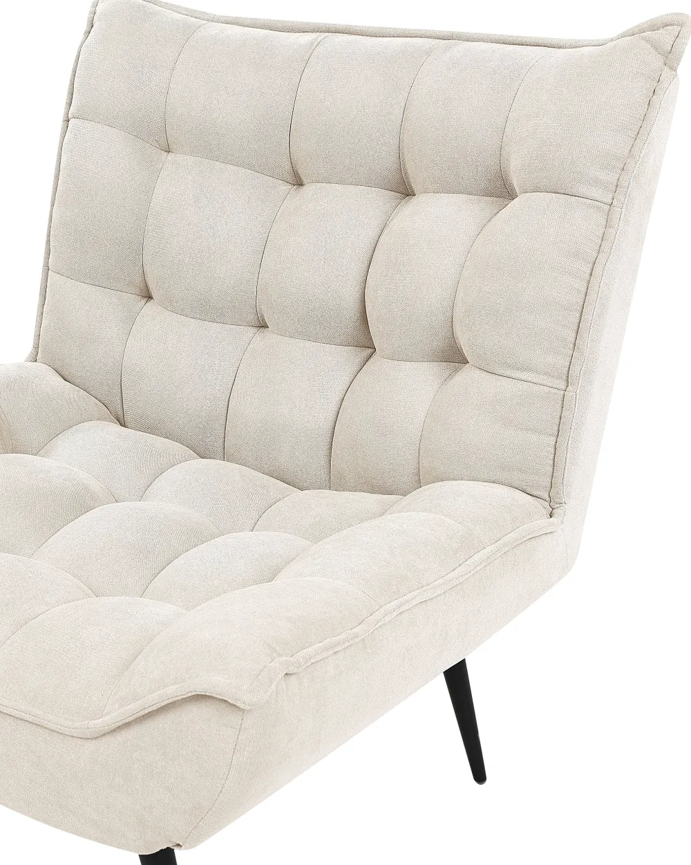 Cheap Beliani Nojatuoli Kangas Vaalea Beige Alvesta