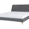 Best Sale Beliani Parisanky Kangas Harmaa 180 X 200 Cm Vienne