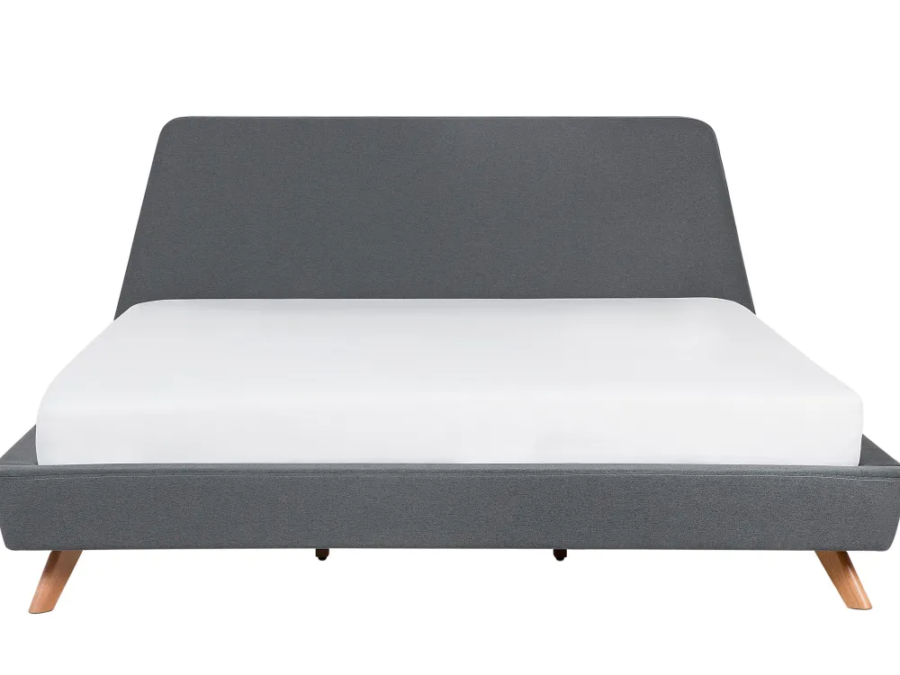 Best Sale Beliani Parisanky Kangas Harmaa 180 X 200 Cm Vienne