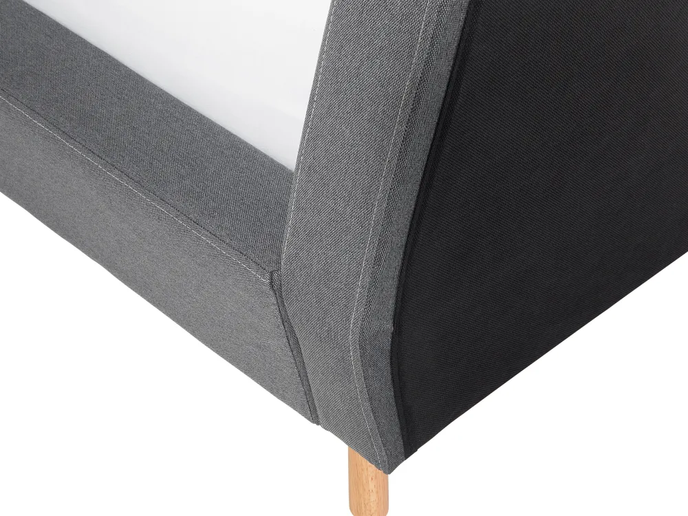 Best Sale Beliani Parisanky Kangas Harmaa 180 X 200 Cm Vienne