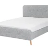 Discount Beliani Parisanky Kangas Vaaleanharmaa 180 X 200 Cm Rennes