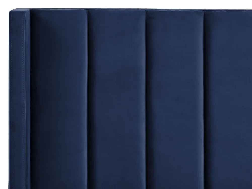 Clearance Beliani Parisanky Sametti Laivastonsininen 180 X 200 Cm Villette