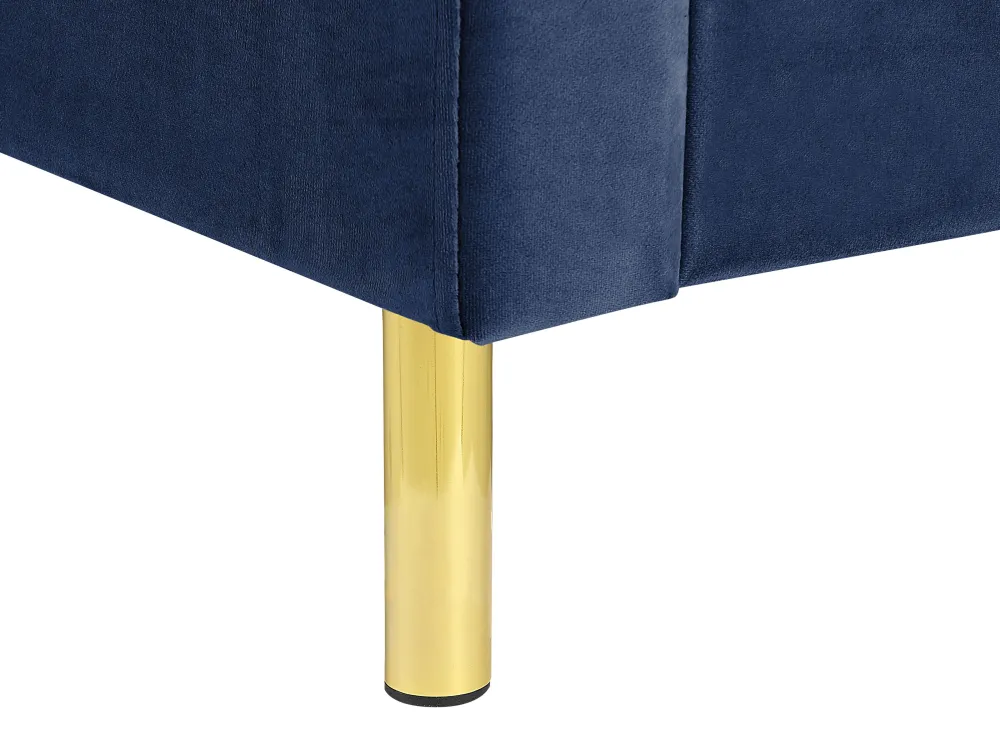 Clearance Beliani Parisanky Sametti Laivastonsininen 180 X 200 Cm Villette