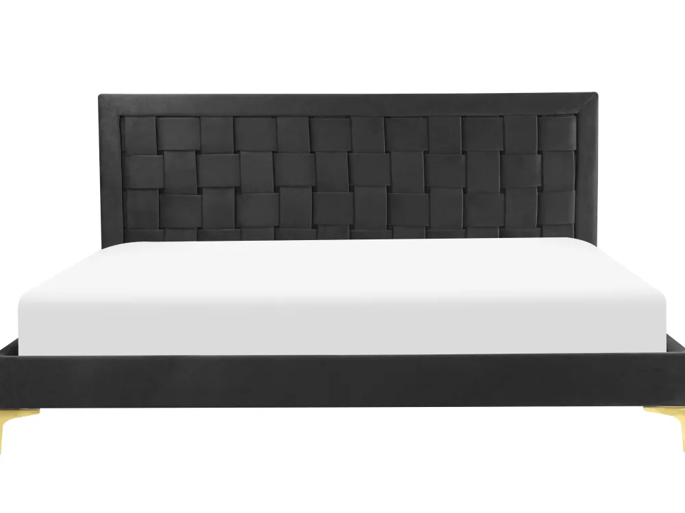 Fashion Beliani Parisanky Sametti Musta 180 X 200 Cm Limoux