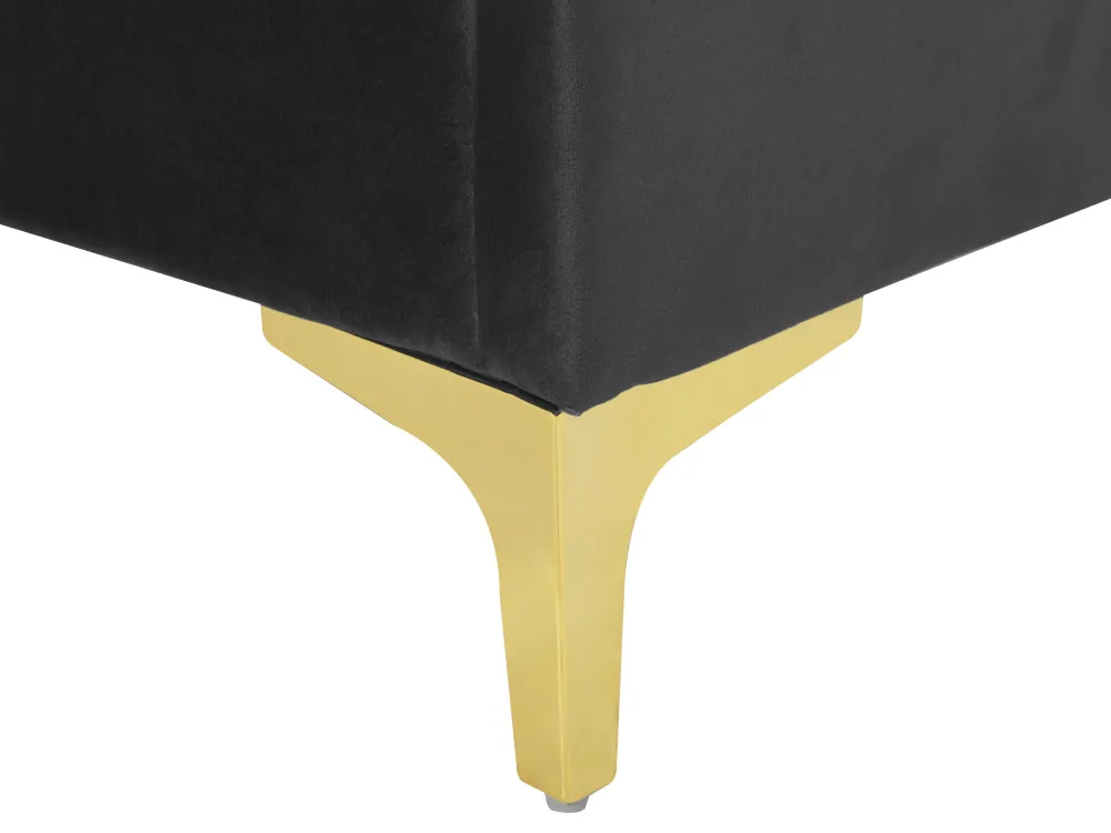 Fashion Beliani Parisanky Sametti Musta 180 X 200 Cm Limoux