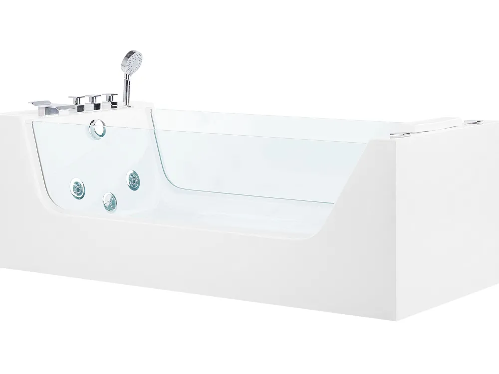 Hot Beliani Poreamme Vapaasti Seisova Valkoinen 170 X 80 Cm Oyon