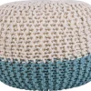 Discount Beliani Rahi Puuvilla Beige/Vaaleansininen 50 Cm Conrad