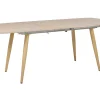 Store Beliani Ruokapoyta Jatkettava Vaalea Puu 180/210 X 90 Cm Haga