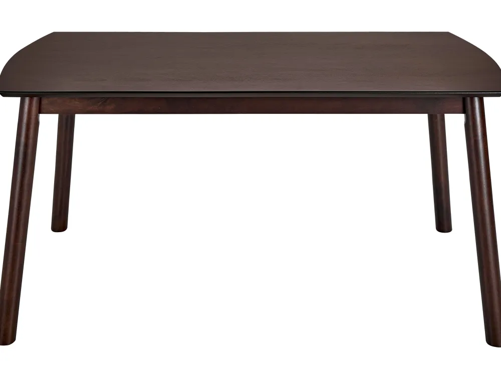 Best Sale Beliani Ruokapoyta Tumma Puu 150 X 90 Cm Elba
