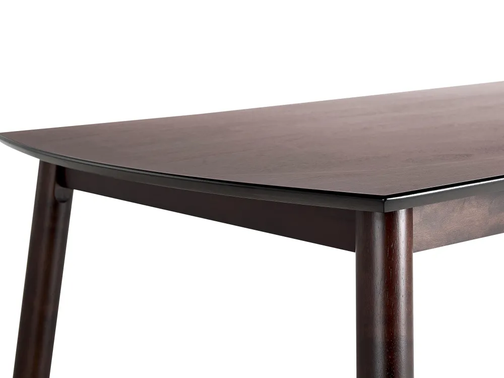 Best Sale Beliani Ruokapoyta Tumma Puu 150 X 90 Cm Elba