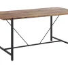 Best Beliani Ruokapoyta Tumma Puu/Musta 160 X 80 Cm Saritas