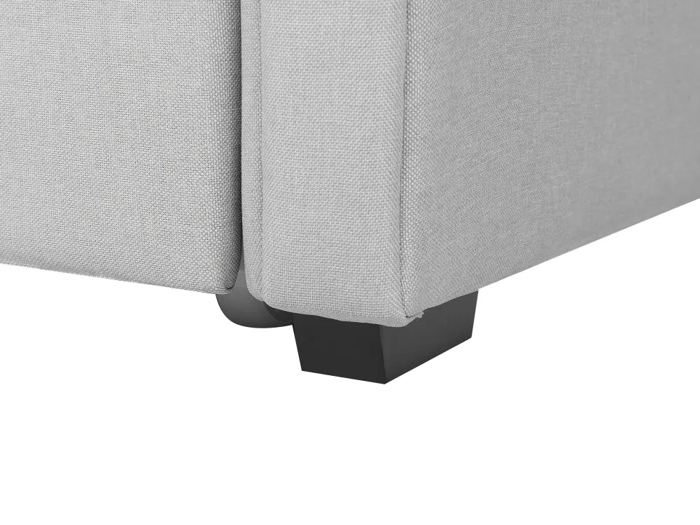Cheap Beliani Sohvasanky Kangas Lisavuode Vaaleanharmaa 80 X 200 Cm Libourne