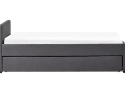 Best Beliani Sohvasanky Kangas Lisavuode Tummanharmaa 90 X 200 Cm Marmande