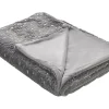 Tekstiilit<Beliani Torkkupeitto Kangas Harmaa 130 X 180 Cm Alazeya