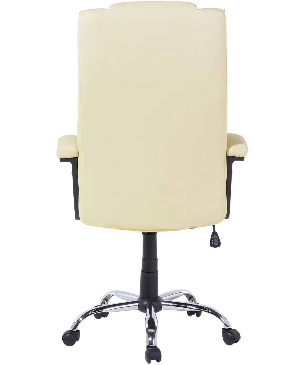 Tuolit<Beliani Tyotuoli Keinonahka Hierova Vaalea Beige Comfort Ii