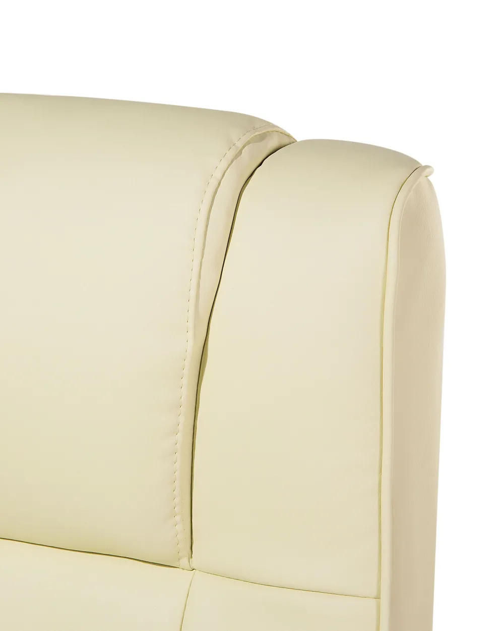 Tuolit<Beliani Tyotuoli Keinonahka Hierova Vaalea Beige Comfort Ii