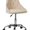Best Sale Beliani Tyotuoli Sametti Beige Parrish