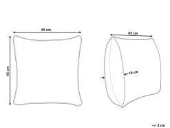 Tekstiilit<Beliani Tyyny 45 X 45 Cm Ruskea Mimisal
