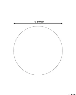 Best Sale Beliani Ulkomatto Kaksipuolinen Vihrea/Valkoinen 140 Cm Yalak