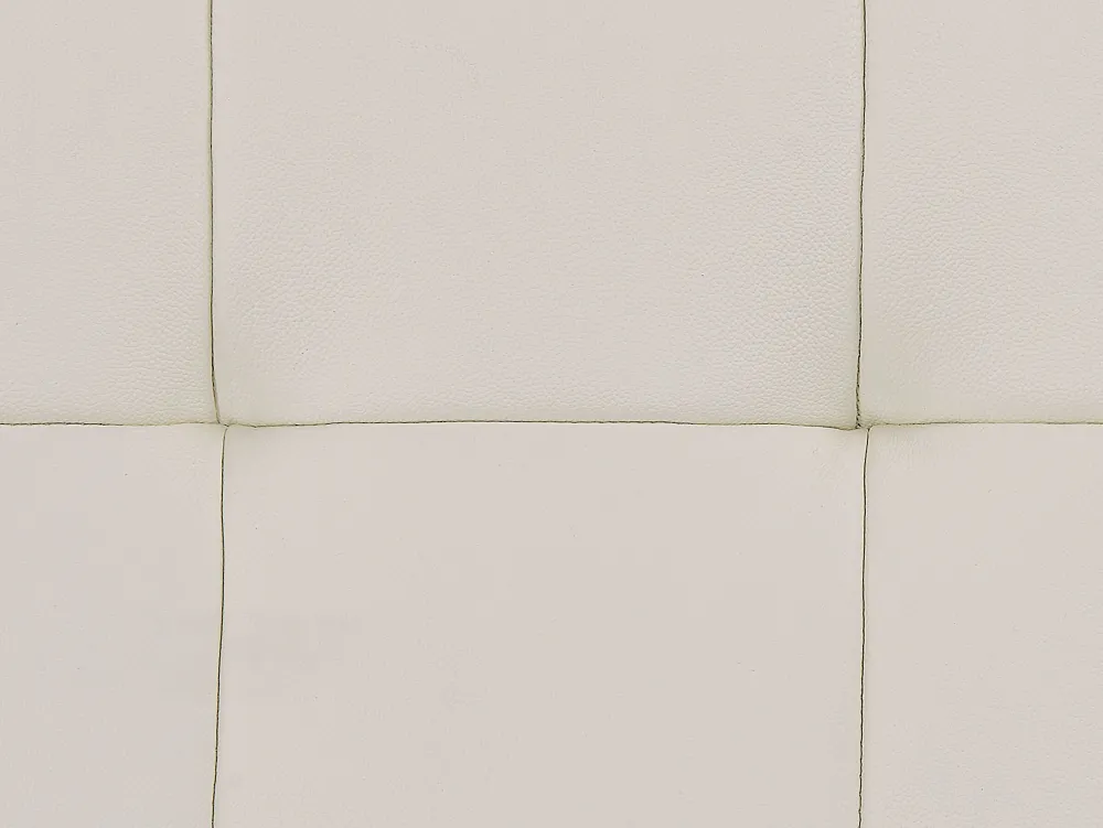 Sängyt<Beliani Vesisanky Nahka Valkoinen 180 X 200 Cm Lille