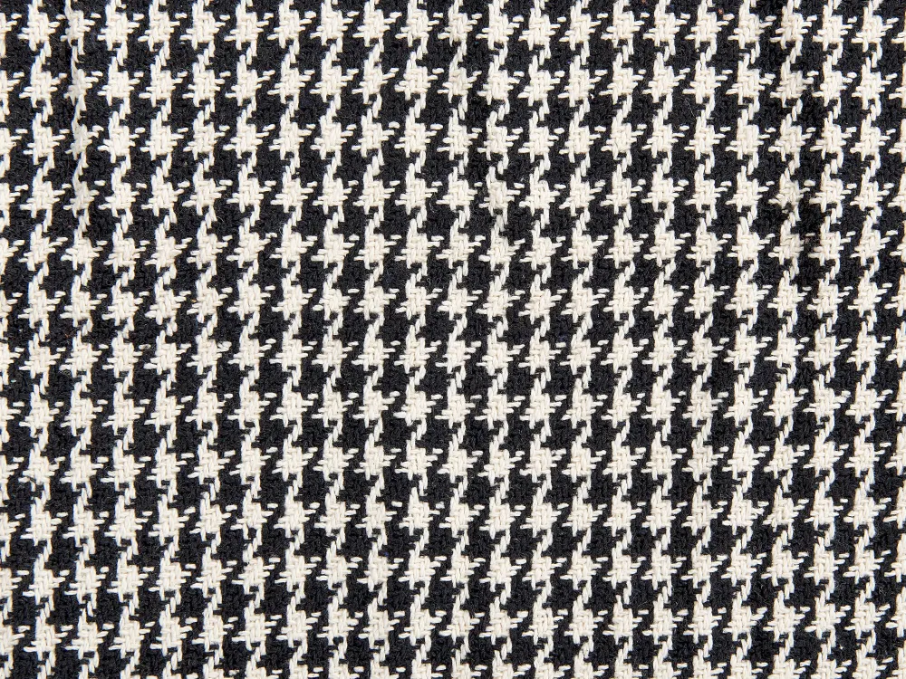 Best Sale Beliani Viltti Puuvilla Musta/Valkoinen 125 X 150 Cm Damek